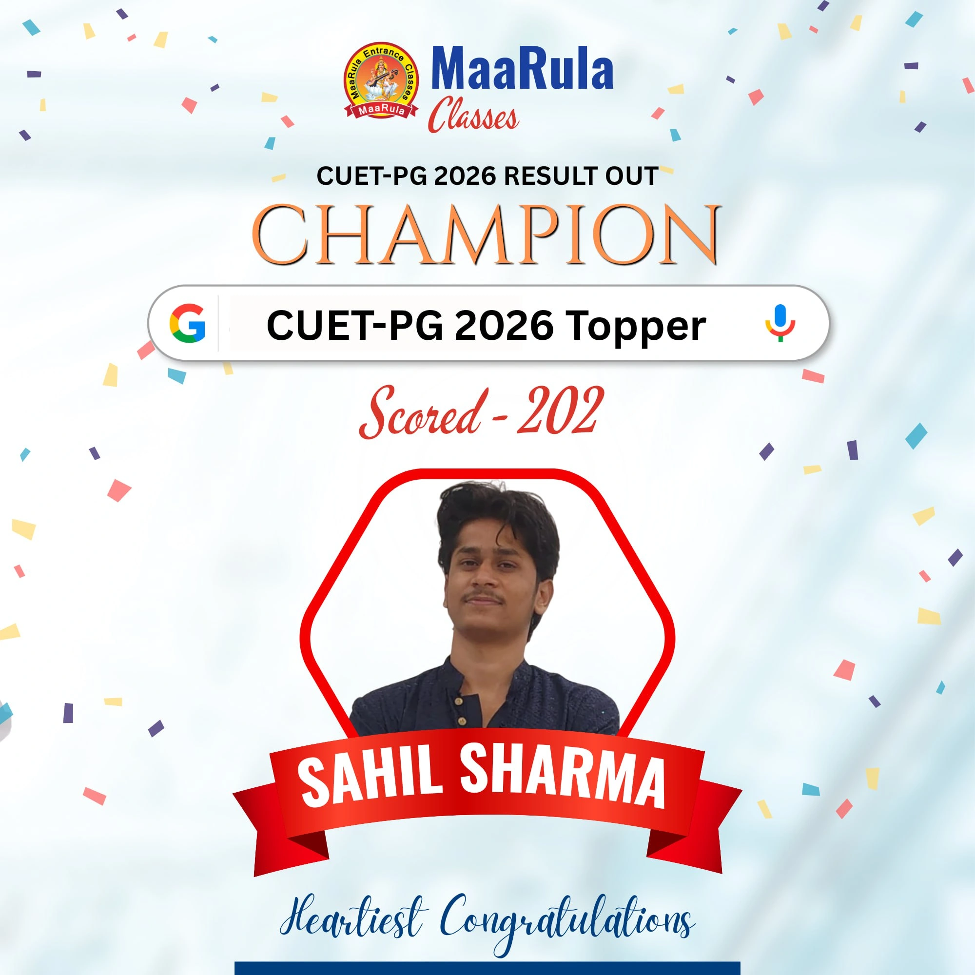 Cuet Pg Topper 12